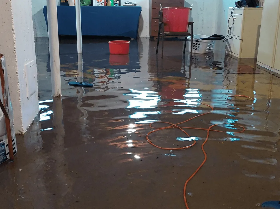 Basement with boiler, cabinets and washing machine completely flooded in Tallahassee, FL